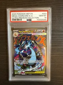 Mega Charizard X EX 023 Black Star Promo 2025 UPC Pokemon PSA 10 Gem Mint - Image 1