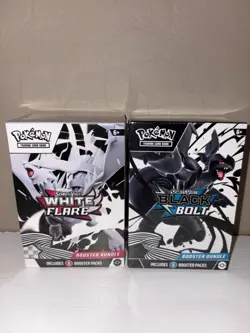 Pokemon TCG Scarlet & Violet WHITE FLARE + BLACK BOLT BOOSTER BUNDLE - SEALED - Image 1