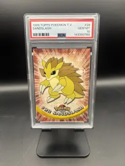 1999 Sandslash Topps Tv Pokemon #28 PSA 10 - Image 1