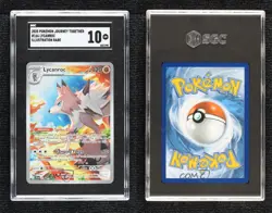 Lycanroc Illustration Rare Pokemon Journey Together JTG SGC 10 GEM - Image 3