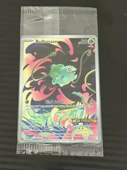 Pokemon TCG Bulbasaur 133/132 Mega Evolution Stamped Sealed Enhanced Booster - Image 1