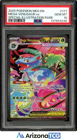 Pokemon 2025 Mega Venusaur ex 177/132 SIR Mega Evolution GEM MINT PSA 10 - Image 1