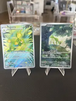 White Flare Lot - Leavanny 089 + Virizion 095 Illustration Rares NM Pokemon TCG - Image 1