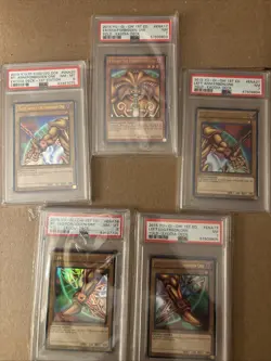 Konami Yu-Gi-Oh! 2015 Exodia the Forbidden One YGLD Deck PSA Graded Complete Set - Image 1