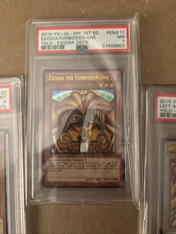 Konami Yu-Gi-Oh! 2015 Exodia the Forbidden One YGLD Deck PSA Graded Complete Set - Image 2