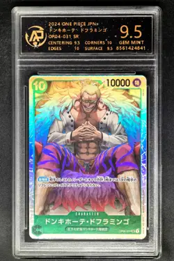 ONE PIECE JPN. cards Donquixote Doflamingo OP04-031 SR RPA 9.5 (SAME AS PSA 9) - Image 1