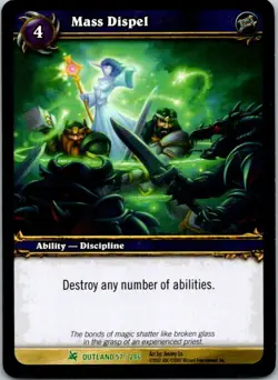 Mass Dispel 57/246 World Of Warcraft Fires Of Outland Light Play - Image 1