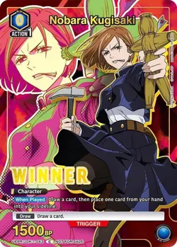 Nobara Kugisaki JJK-1-043 Winner Promo Union Arena Card Jujutsu Kaisen - Image 1
