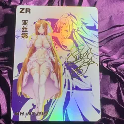 Yuuki Asuna Sword Art Online GODDESS ZR INFLUENCER Anime Girl Holo Card - Image 1