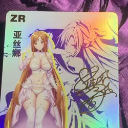 Yuuki Asuna Sword Art Online GODDESS ZR INFLUENCER Anime Girl Holo Card - Image 5