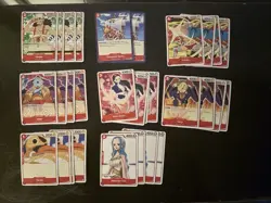 One Piece Card Game Super Pre-Release Luffy Deck Common Lot - Image 1