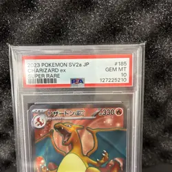 PSA 10 Charizard ex SR Super Rare 185/165 Japanese sv2a Pokemon Card Game 151 - Image 3