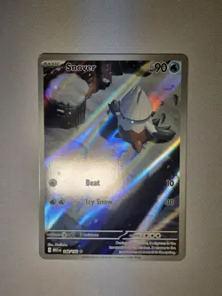 Snover 140/132 Me01: Mega Evolution Full Art Holo Pokemon TCG Card - Image 1