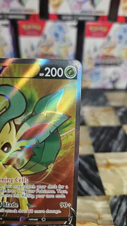 Pokemon TCG Leafeon v Full Art Holo Rare Card 166/203 Evolving Skies - Image 3