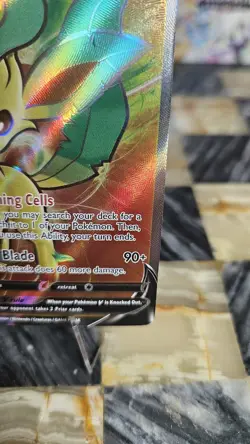 Pokemon TCG Leafeon v Full Art Holo Rare Card 166/203 Evolving Skies - Image 5