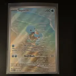 Pokemon Squirtle 170/165 Illustration Rare Holo Scarlet & Violet 151 Card - Image 1