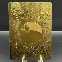 Pokemon Charizard V Gold Metal Foil Fire Type TCG Collectible Card - Image 2