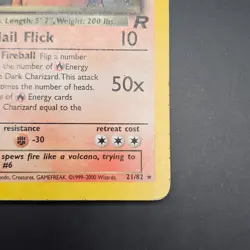 Dark Charizard - 21/82 - Pokemon Team Rocket Unlimited Rare Card WOTC HP - Image 5
