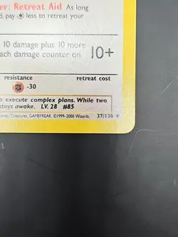 DODRIO 37/130 Pokemon Base Set 2 Pokemon Card WOTC Vintage LP - Image 5