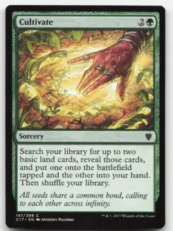 MTG Commander 2017 #147 Cultivate LP - Image 1