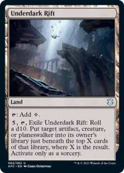 Hero Deal, English - 4 x MTG Underdark Rift Commander: Adventures in the Forgott - Image 1
