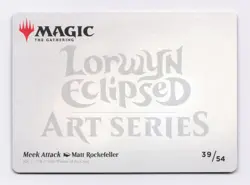 Meek Attack Art Card (Gold Stamped) 39/54 MTG Art Series: Lorwyn Eclipsed ASECL - Image 2