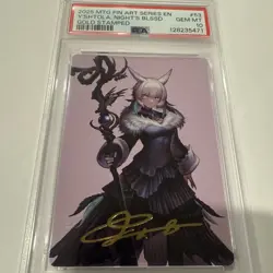 2025 Y'shtola, Night's Blessed -Final Fantasy Art Series 53/53 Gold Stamp PSA 10 - Image 1