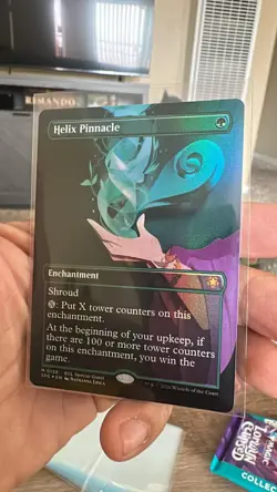 Helix Pinnacle #139 Foil MTG Special Guests SPG Borderless Mythic Rare Near Mint - Image 1