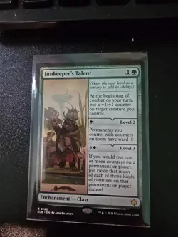 Magic Innkeeper's Talent NM, English MTG Bloomburrow Rare 0180 Pack Fresh - Image 1