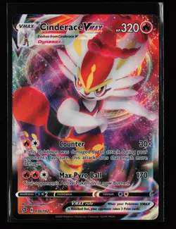 Cinderace VMAX 036/192 Ultra Rare Holo SWSH02: Rebel Clash Pokemon Card - Image 1