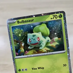 TRIPLE 3 SWIRLS Pokemon TCG Bulbasaur 151 Poster Collection Cosmos Promo SVP 046 - Image 1