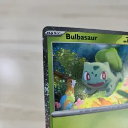 TRIPLE 3 SWIRLS Pokemon TCG Bulbasaur 151 Poster Collection Cosmos Promo SVP 046 - Image 2