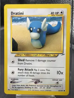 Pokemon TCG Dratini 63/105 Neo Destiny - Image 1
