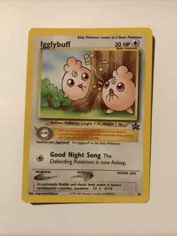 Igglybuff Black Star Promo #36 NM Pokemon WOTC - Image 1