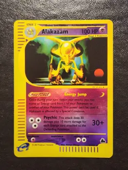 Pokemon TCG Vintage Alakazam 2/144 Skyridge Reverse Holo Kamiya Masago Art - LP - Image 1