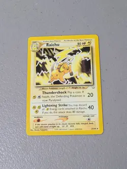 Pokemon TCG Raichu Neo Revelation Non Holo 21/64 LP - Image 1