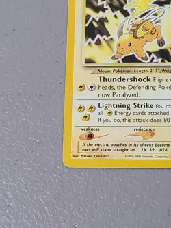 Pokemon TCG Raichu Neo Revelation Non Holo 21/64 LP - Image 4