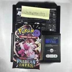 22.44 g Paldean Fates Booster Pack Pokemon TCG New Sealed - Image 1