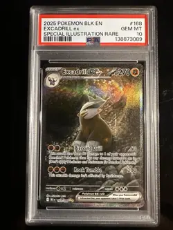 Pokemon Excadrill ex SIR 168/086 Sv: Black Bolt PSA 10 GEM - Image 1