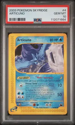 2003 POKEMON SKYRIDGE #4 ARTICUNO PSA 10 - Image 1