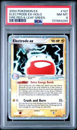 Pokemon Electrode ex FireRed & LeafGreen 107/112 Holo PSA 8 NM-MT - Image 1