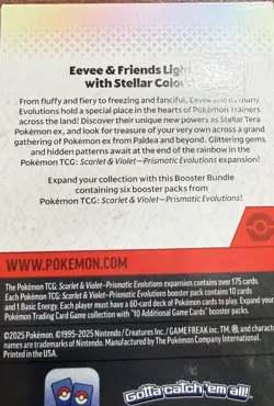 Pokemon TCG Prismatic Evolutions Booster Bundle 6 Packs New/Seal - Image 2