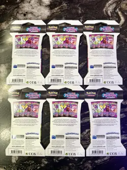 Lot of 6 Pokemon TCG Fusion Strike Sleeved Booster Packs - Factory Sealed - Image 2