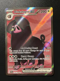 Pokemon TCG Oinkologne ex Scarlet & Violet Base Set 234/198 Holo Ultra Rare - Image 1