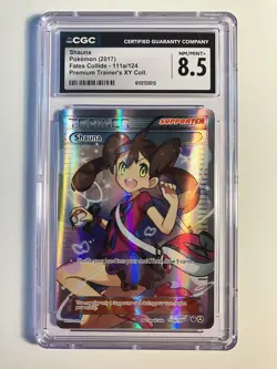 CGC 8.5 Shauna Pokemon (2017) Fates Collide 111a/124 Premium Trainers XY Coll. - Image 1