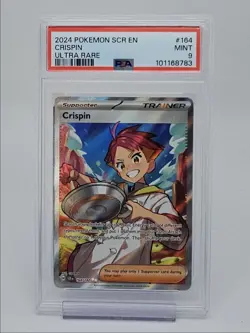 CRISPIN 2024 POKEMON STELLAR CROWN ULTRA RARE 164/142 PSA 9 Q0004 - Image 1