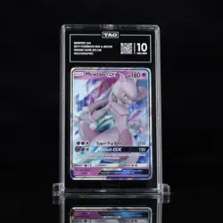 2019 Pokemon SM Hidden Fates 31/68 Mewtwo GX Holo TAG 10 (984) *RANK #1* - Image 1