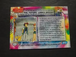 1999 Topps Pokemon the First Movie Future Looks Bright Silver Foil #41 Blue Logo - Image 2