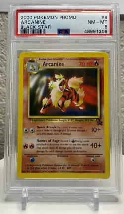 2000 Pokemon Black Star Promo #6 PSA 8 FREE SHIPPING - Image 1