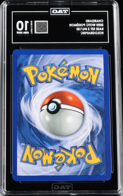 POKEMON 2000 CHARIZARD BASE SET 2 #4/130 TAG 10 POP 1!!! - Image 2